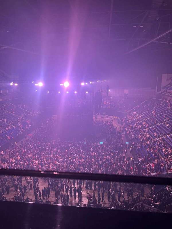 The O2, London, section: 412, row: A, seat: 736