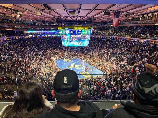 Madison Square Garden, section: 415, row: 2, seat: 2