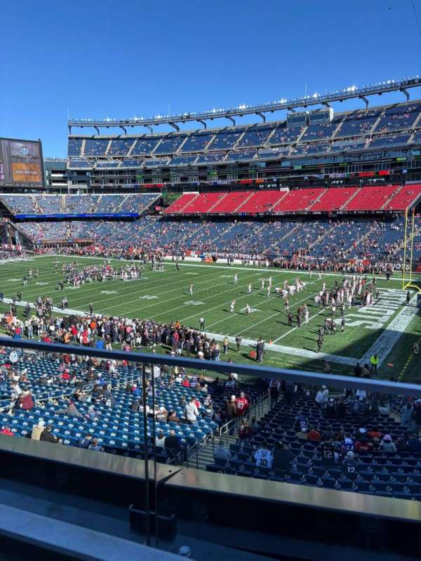 Gillette Stadium, section: 227, row: 1, seat: 1