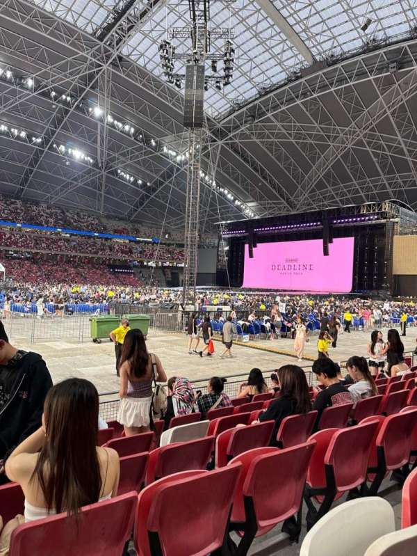 Singapore National Stadium, section: 111, row: G, seat: 1