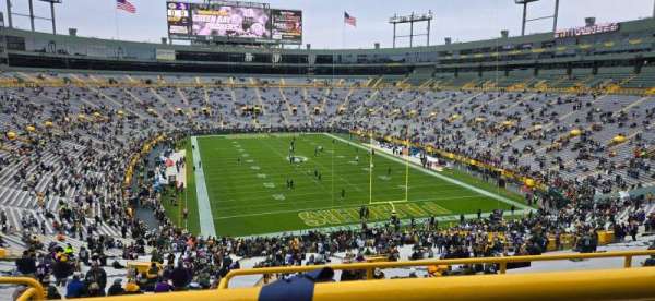 Lambeau Field, section: 350, row: 1, seat: 1