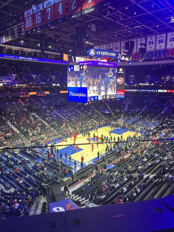 Xfinity Mobile Arena, section: 222, row: 1, seat: 4