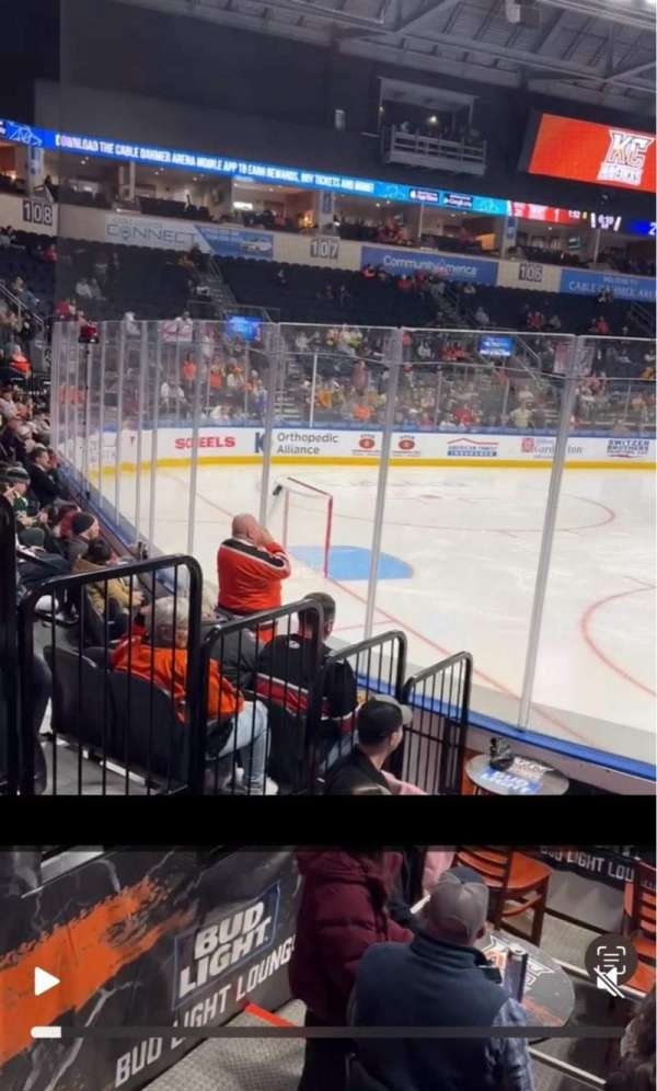 Cable Dahmer Arena, section: 112, row: G, seat: 2
