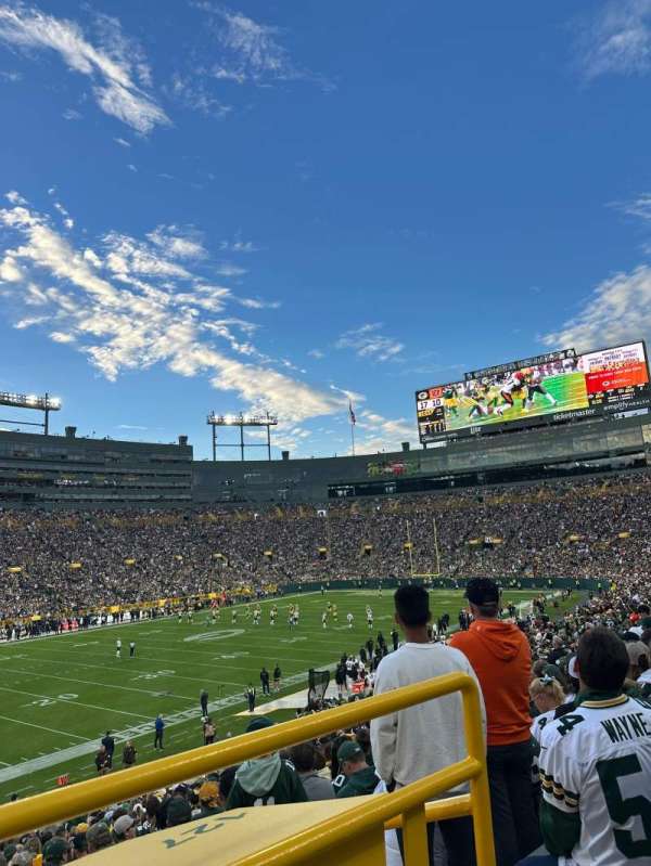 Lambeau Field, section: 129, row: 33, seat: 3