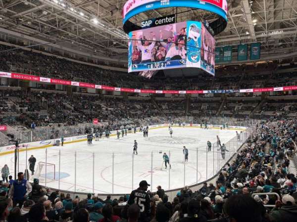 SAP Center, section: 120, row: 15, seat: 8