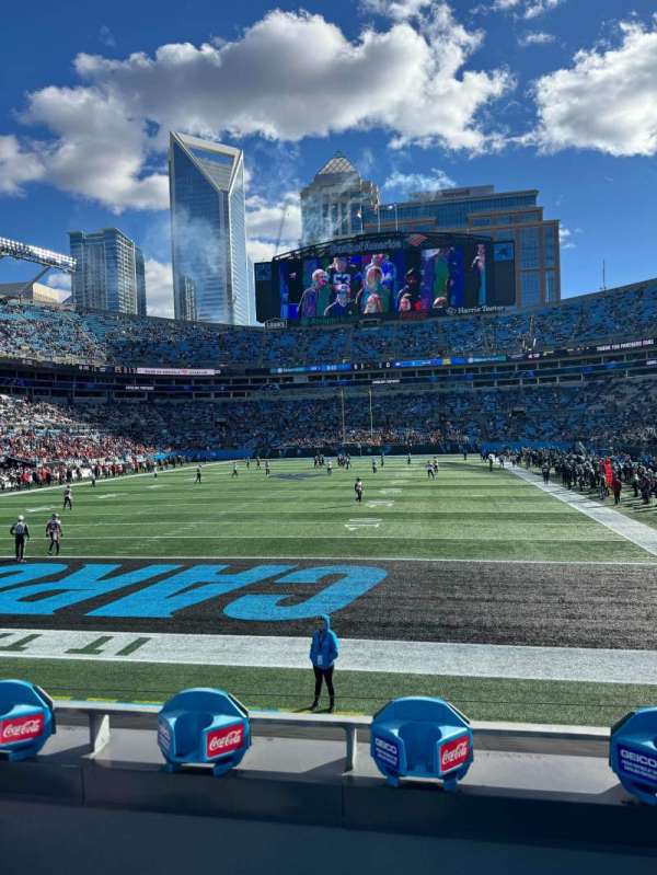 Bank of America Stadium, section: 140, row: 10, seat: 10