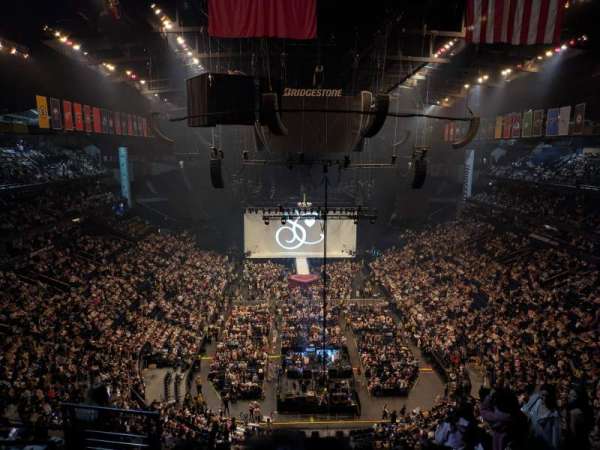 Bridgestone Arena, section: 301, row: J, seat: 17