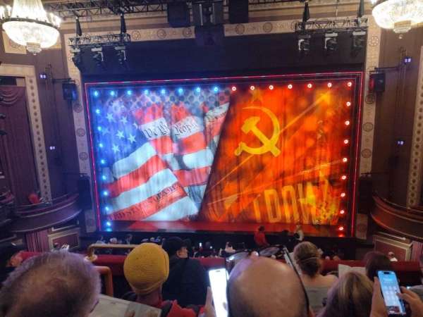 Imperial Theatre, section: Front Mezzanine RC, row: D, seat: 301