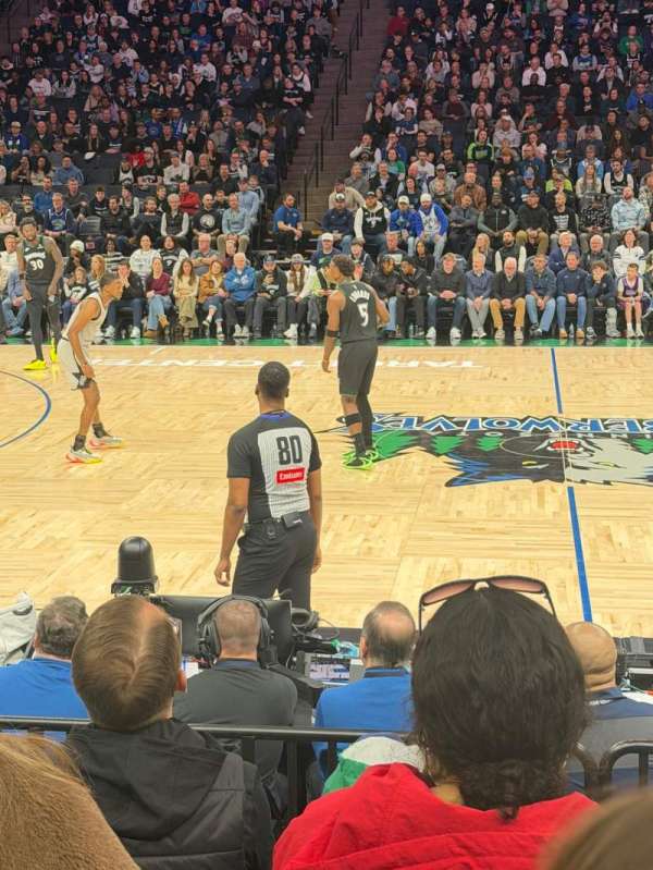 Target Center, section: 132, row: B, seat: 8