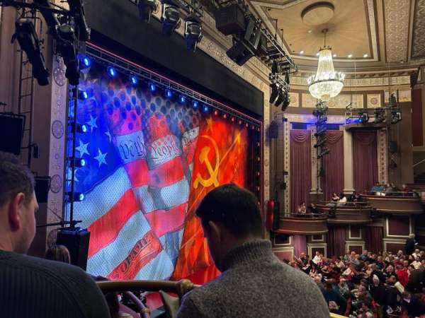 Imperial Theatre, section: Rear Left Box, row: FF, seat: 4