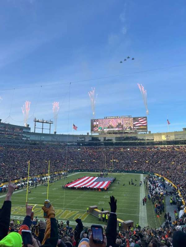 Lambeau Field, section: 135, row: 50, seat: 27