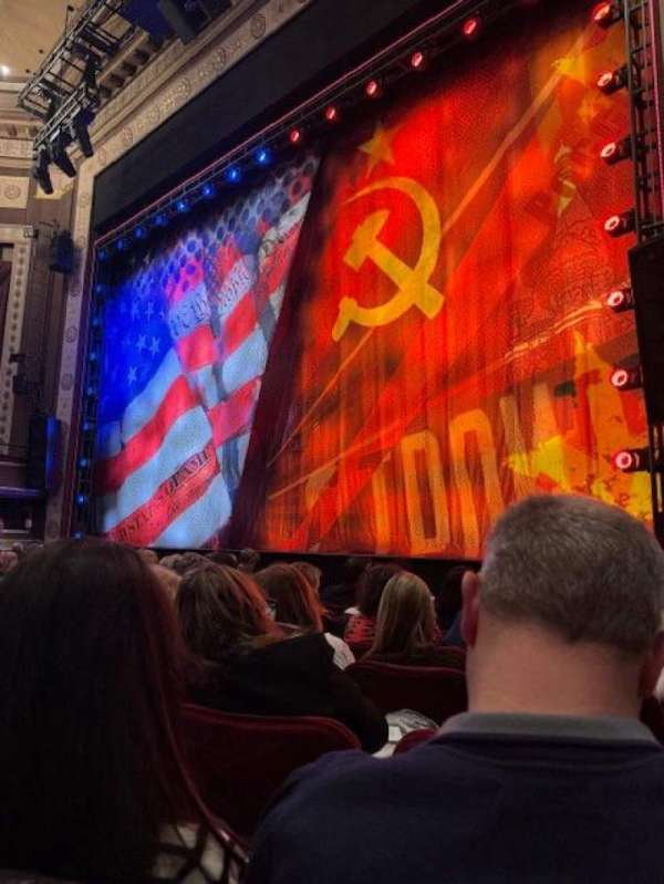 Imperial Theatre, section: Orchestra R, row: F, seat: 16