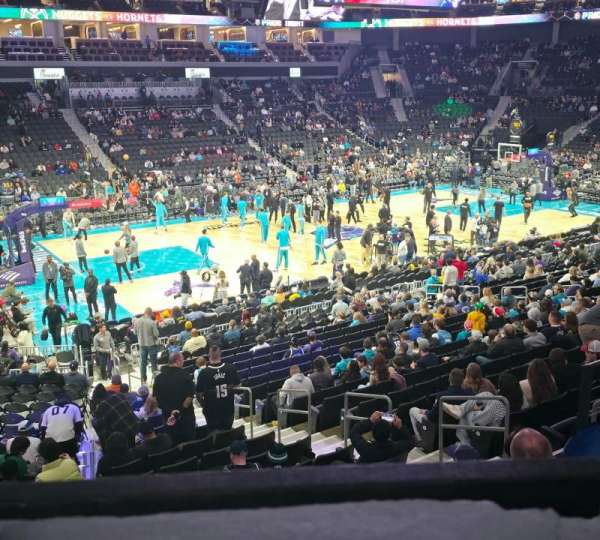 Spectrum Center, section: 107, row: U, seat: 1