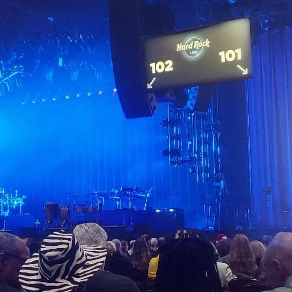 Hard Rock Live at Etess Arena, section: 101, row: T, seat: 4