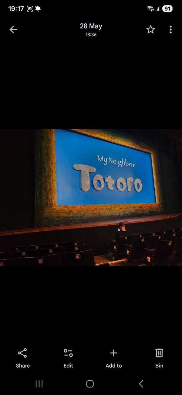 Gillian Lynne Theatre, section: Stalls, row: F, seat: 53