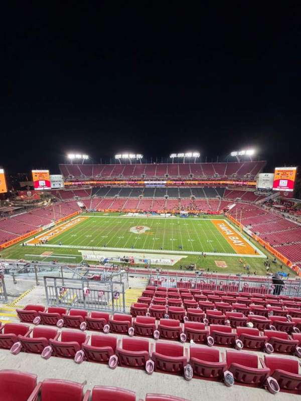 Raymond James Stadium, section: 312, row: J, seat: 7