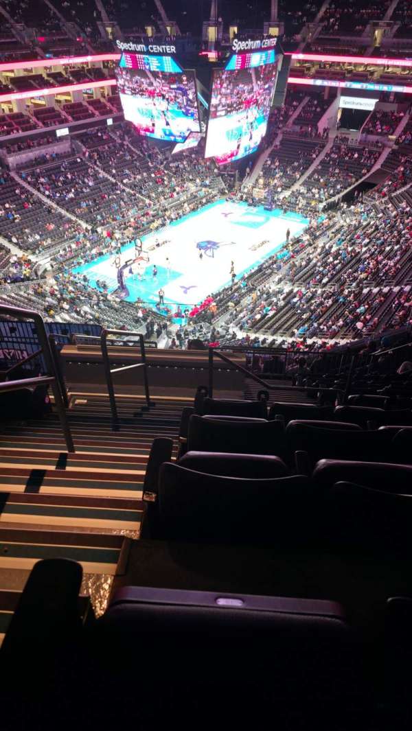 Spectrum Center, section: 213, row: M, seat: 20