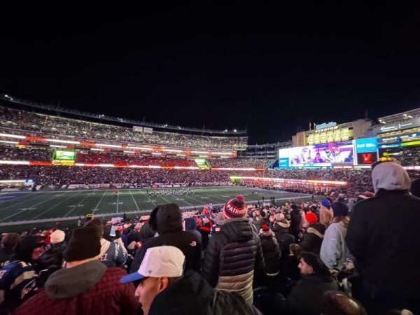 Gillette Stadium, section: 133, row: 29, seat: 11