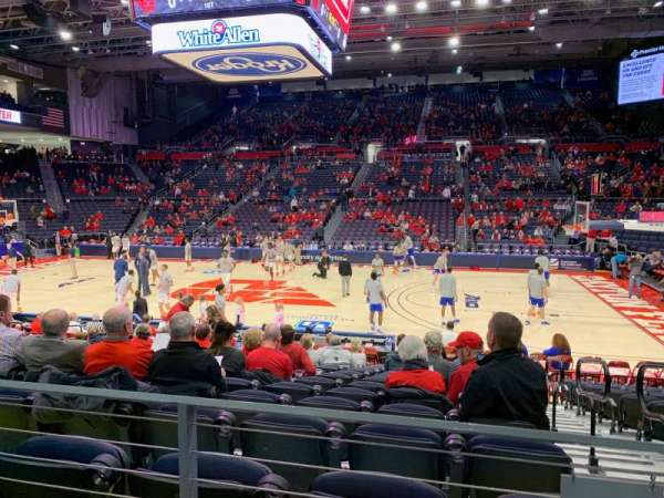 University of Dayton Arena, section: 206, row: A, seat: 1