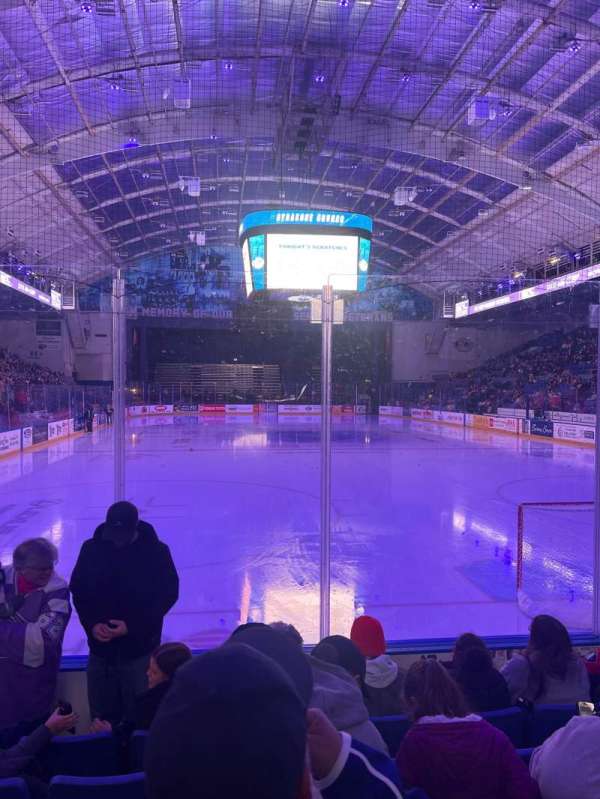 Upstate Medical University Arena, section: 114, row: EE, seat: 9