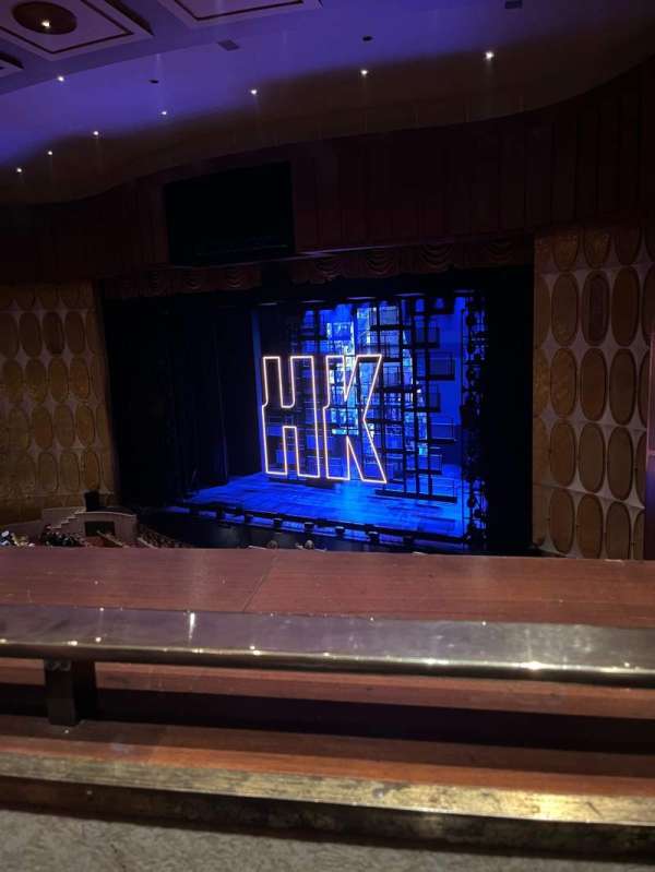 Fisher Theatre, section: Loge R, row: A, seat: 16