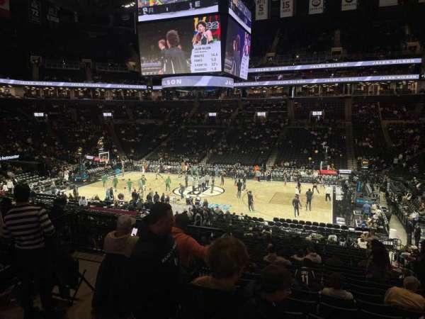 Barclays Center, section: 107, row: 4, seat: 4