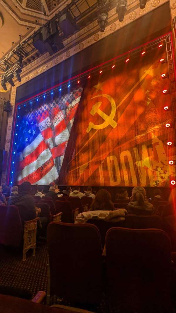 Imperial Theatre, section: Orchestra R, row: F, seat: 6