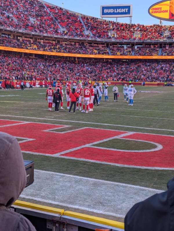Arrowhead Stadium, section: 109, row: 2, seat: 12