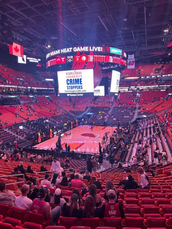 Kaseya Center, section: 111, row: 33, seat: 16