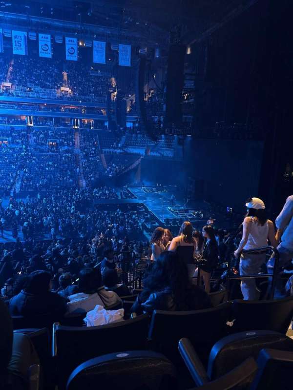 Barclays Center, section: 107, row: 9, seat: 3