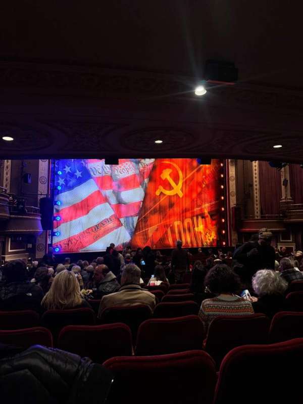 Imperial Theatre, section: Orchestra L, row: R, seat: 13