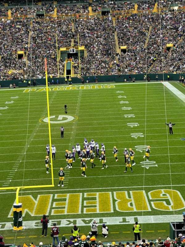 Lambeau Field, section: 102, row: 50, seat: 1