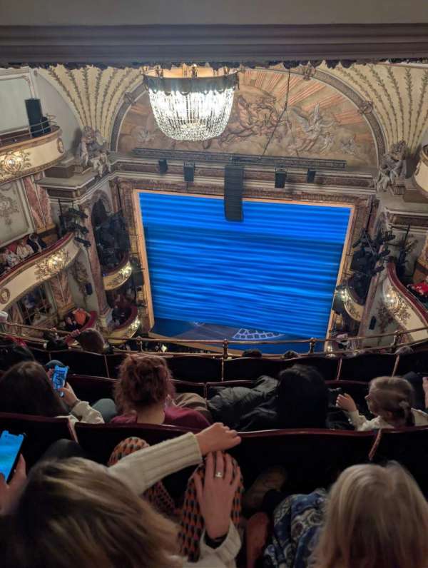 Novello Theatre, section: Balcony, row: E, seat: 8