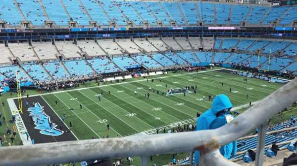 Bank of America Stadium, section: 547, row: 1A, seat: 7