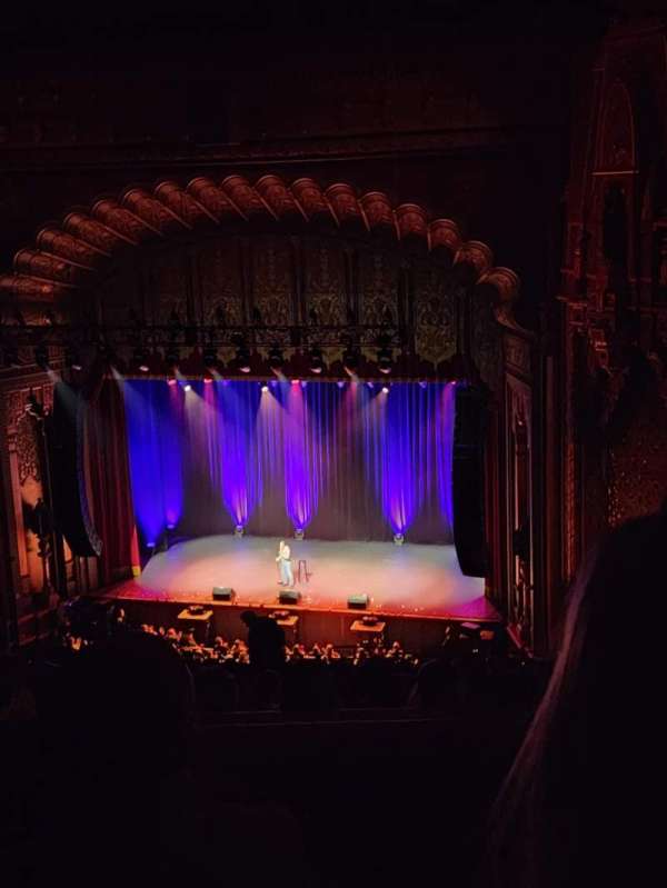Fox Theatre Oakland, section: Balcony R, row: Q, seat: 18