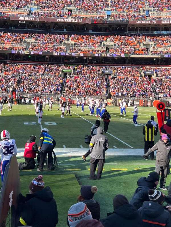 Huntington Bank Field, section: 111, row: 1, seat: 7