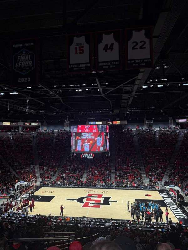 Viejas Arena, section: Bench S, row: 30, seat: 14