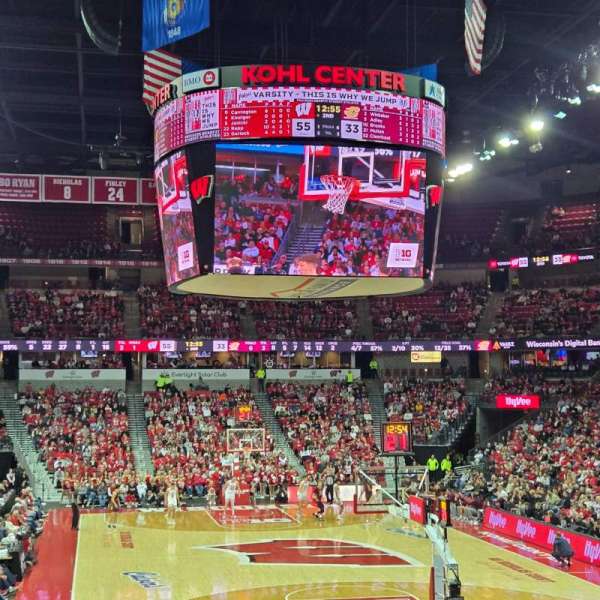 Kohl Center, section: 102, row: K, seat: 4