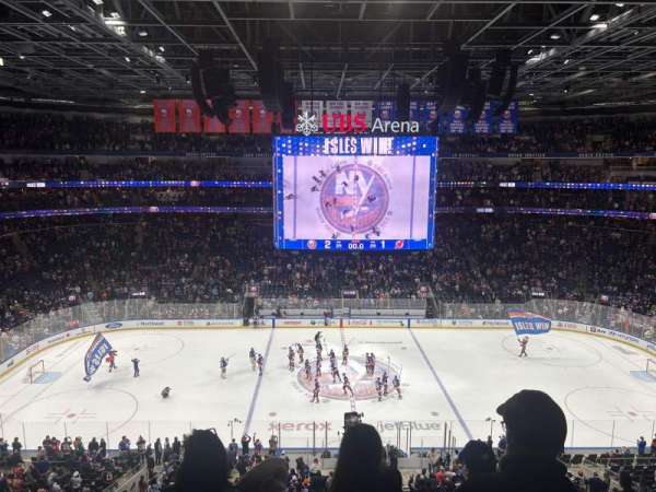 UBS Arena, section: 221, row: 4, seat: 16