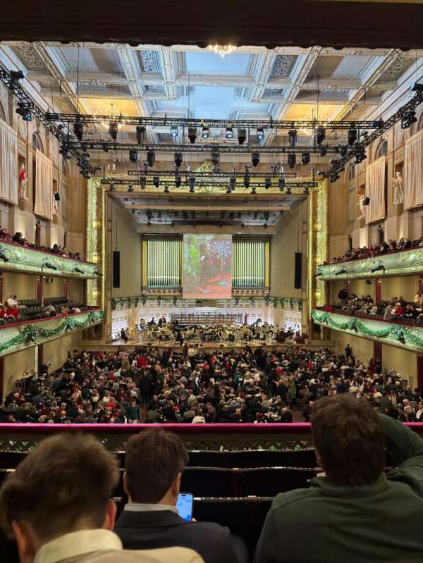 Symphony Hall, Boston, section: First Balcony Center, row: F, seat: 21