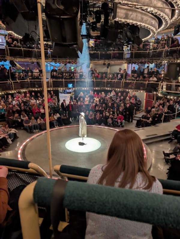 Royal Exchange Theatre, section: First Gallery, row: B, seat: 53
