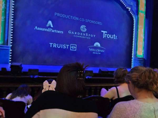 Fulton Theatre, section: Orchestra, row: C, seat: 116