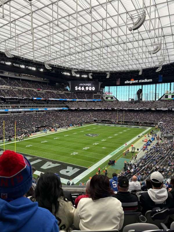 Allegiant Stadium, section: 221, row: 8, seat: 10