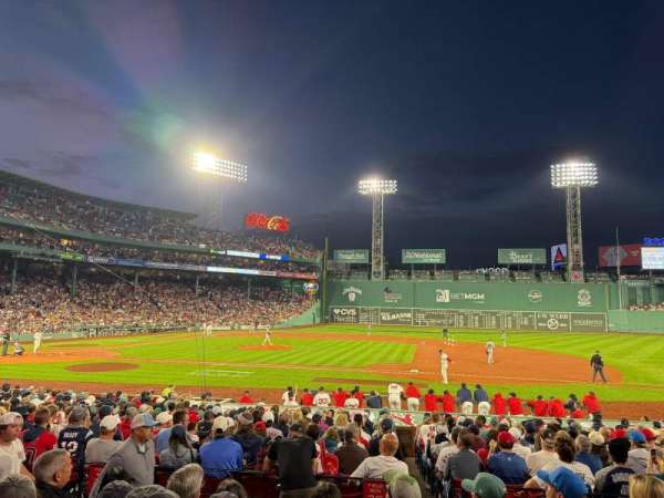Fenway Park, section: Loge Box 113, row: EE, seat: 1