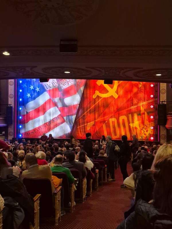 Imperial Theatre, section: Orchestra R, row: T, seat: 2