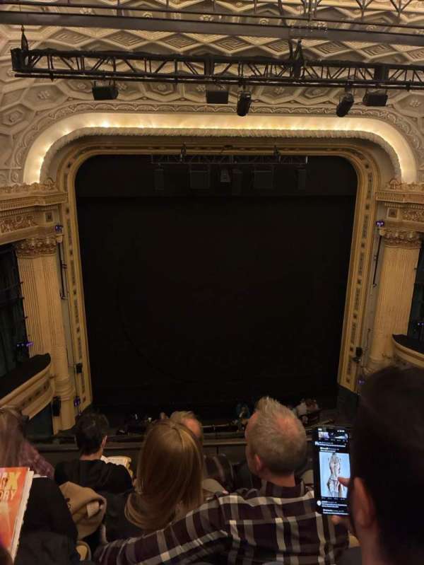 Hudson Theatre, section: Balcony C, row: D, seat: 104
