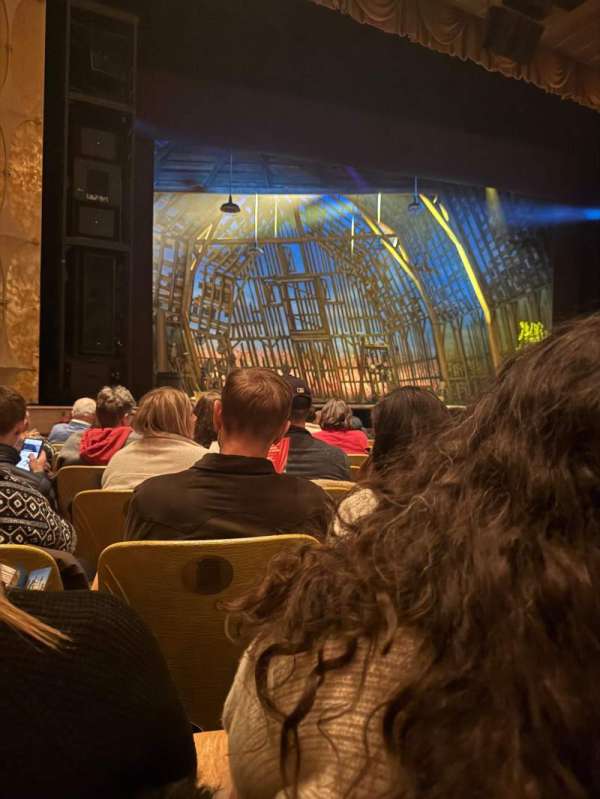Fisher Theatre, section: Main Floor L, row: J, seat: 13