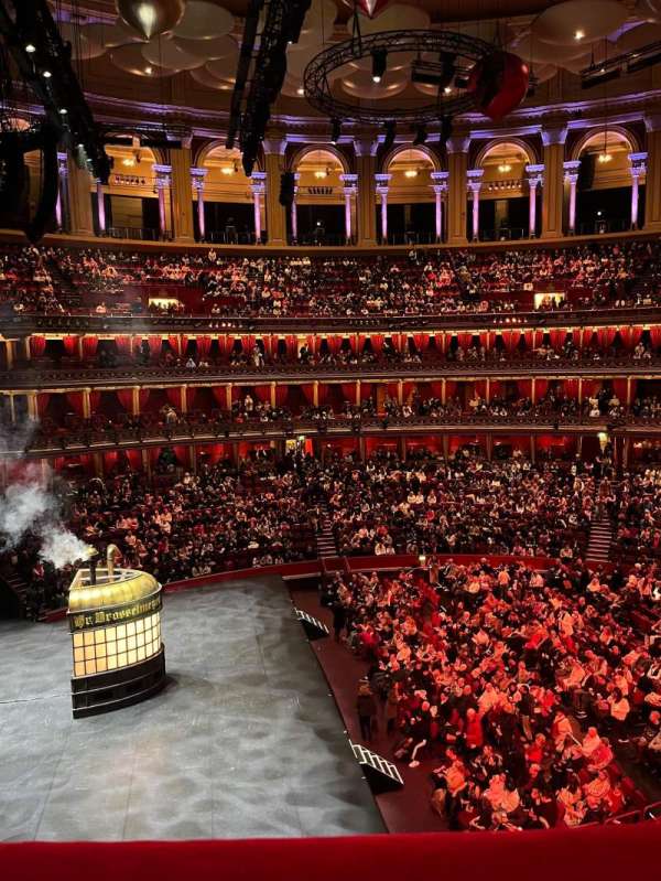 Royal Albert Hall, section: Second Tier 13, row: 1, seat: 1
