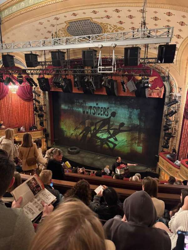 Bernard B. Jacobs Theatre, section: Mezzanine R, row: H, seat: 14