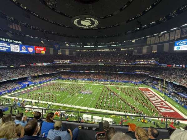 Caesars Superdome, section: 511, row: 4, seat: 22